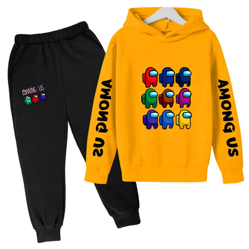 

Fashion Children Clothing Spring Autumn Baby Girl Clothes Boys Among Us Pants set Children Cotton Costume Kids Tracksuit