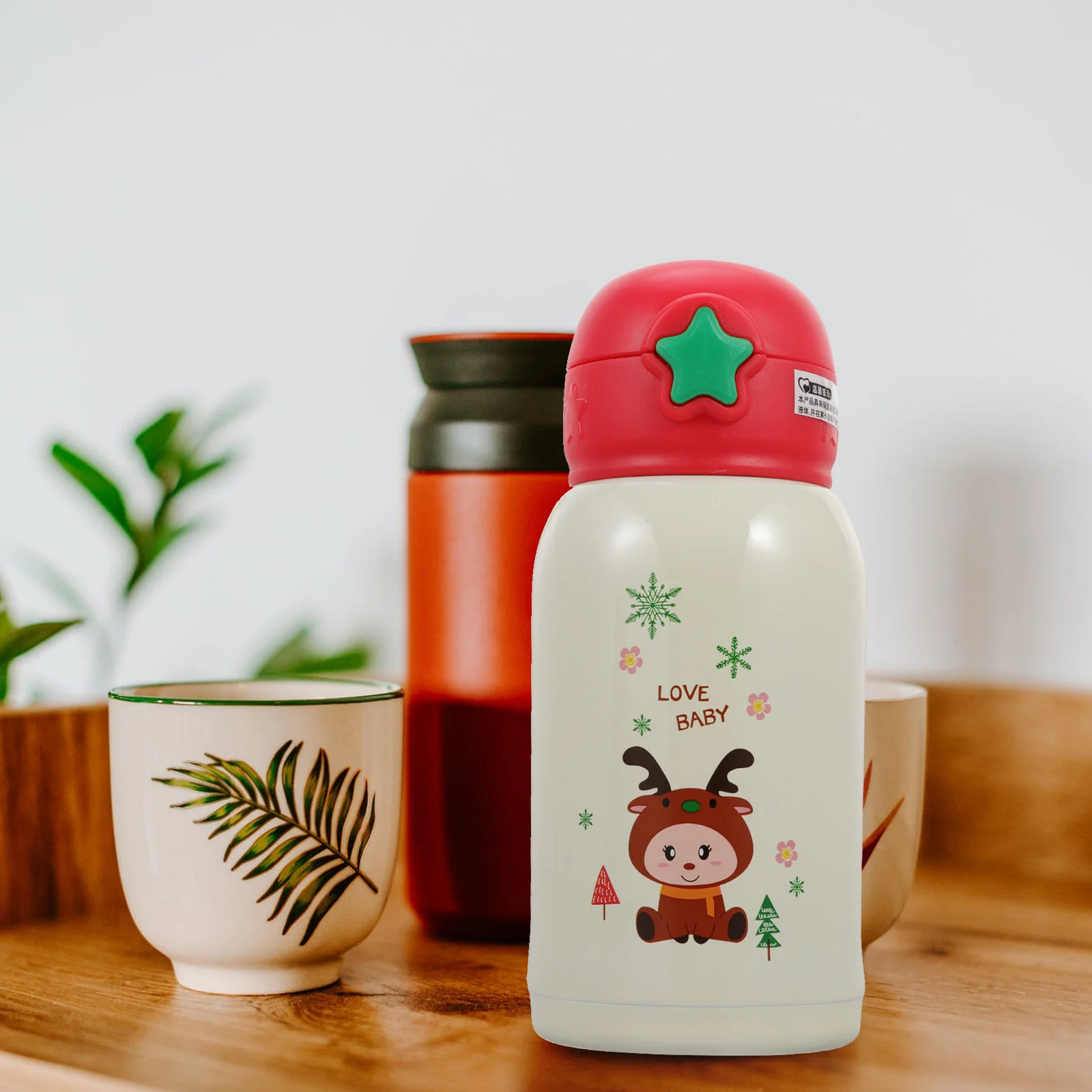 

1Pc 500ml Christmas Vacuum Cup Stainless Steel Travel Mug Creative Insulated Mug