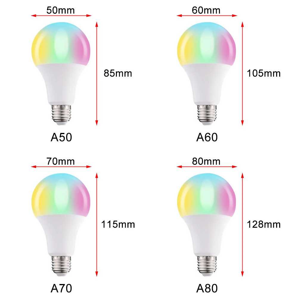 Magic RGB Bulb Led Light E27 B22 AC85-265V 16 Colors Changing Remote Control Smart Lighting Dimmable Lamp 3W 5W 10W 15W LED | Лампы и