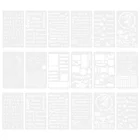 Блокнот для записей трафареты для картин, арт-проектов трафареты для рисования, 1 комплект, 18 шт.