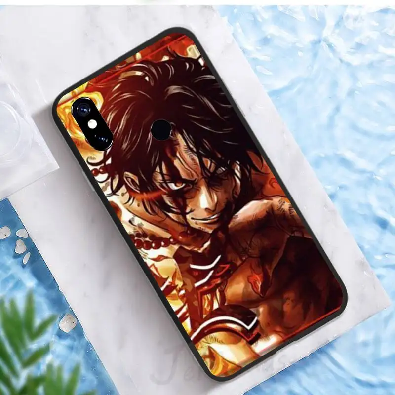 

Anime One Piece Ace Phone Case For Xiaomi Redmi note 7 8 9 pro 8T 9A 9S Mi Note 10 Lite pro