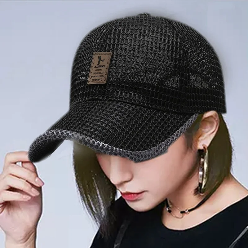 

Summer Breathable Mesh Baseball Cap Women Men UV Protection Fashion Sport Hat Tennis Golf Riding Fishing Visors Mesh Cap