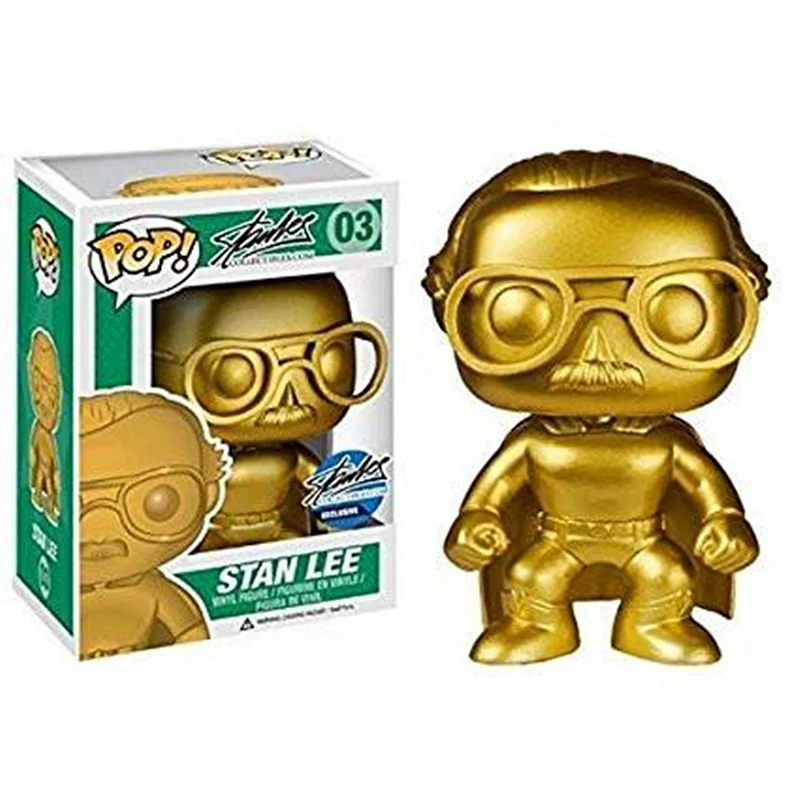 Розовый FUNKO POP Marvel Мстители: Endgame Стэн Ли и QUAKE виниловые фигурки Коллекция Модель игрушки для детей рождественские подарки - Цвет: Розовый