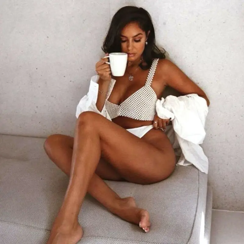 Женский топ с бусинами роскошная расшитая бисером майка без рукавов один размер