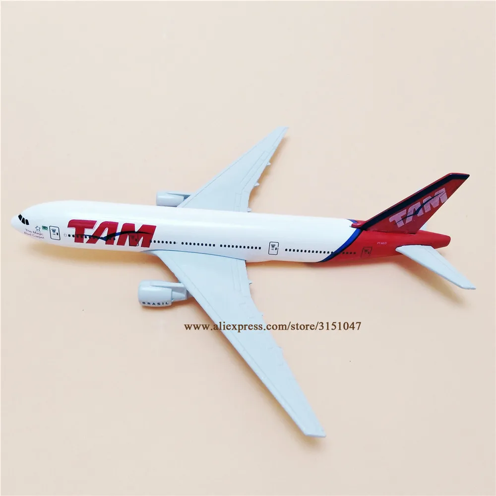 16 см воздушный Бразилия TAM B777 Boeing 777 дыхательные пути авиакомпаний металлический
