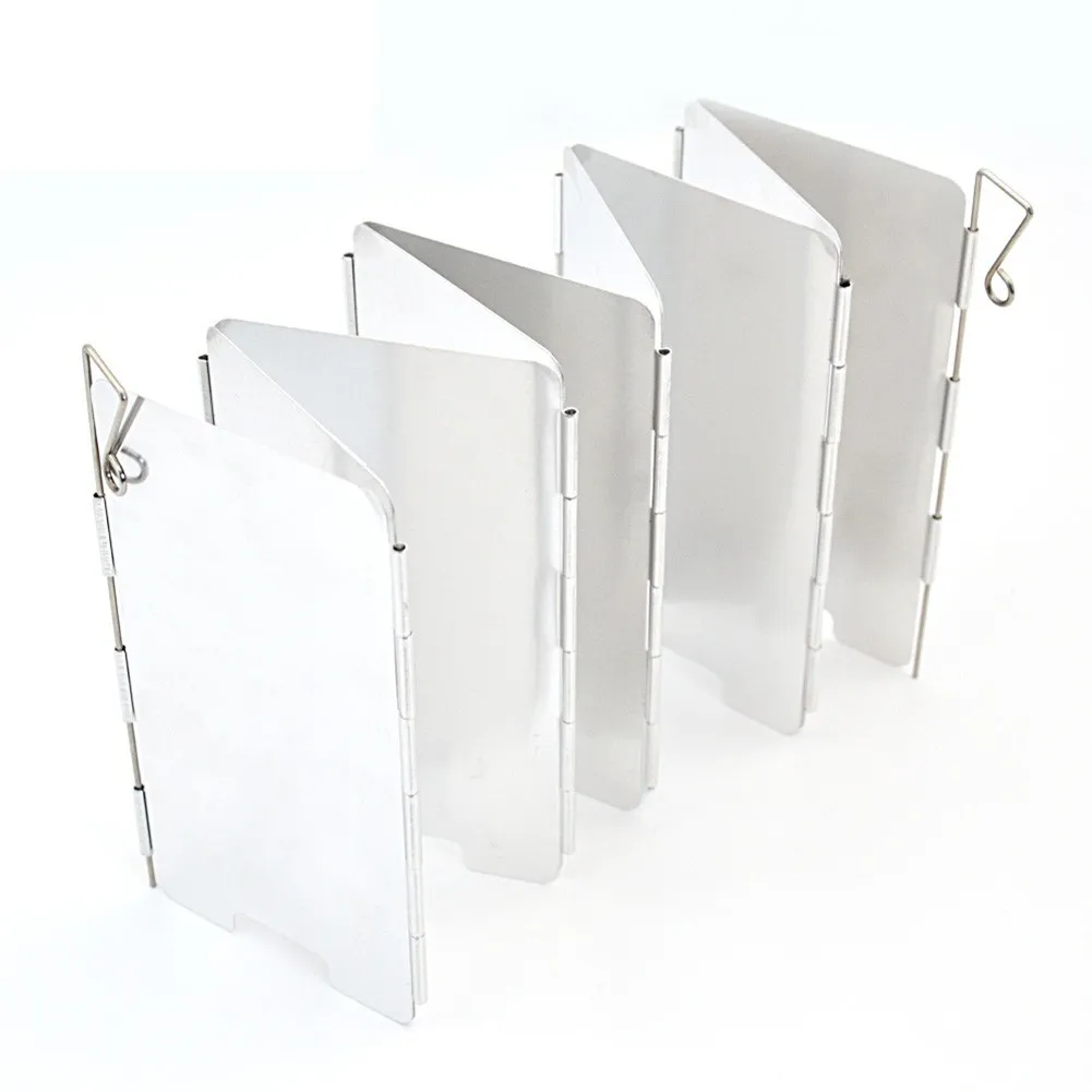 

9 Plates Wind Shield Aluminium Alloy Camping Cooking Foldable Gas Stove Wind High Quality