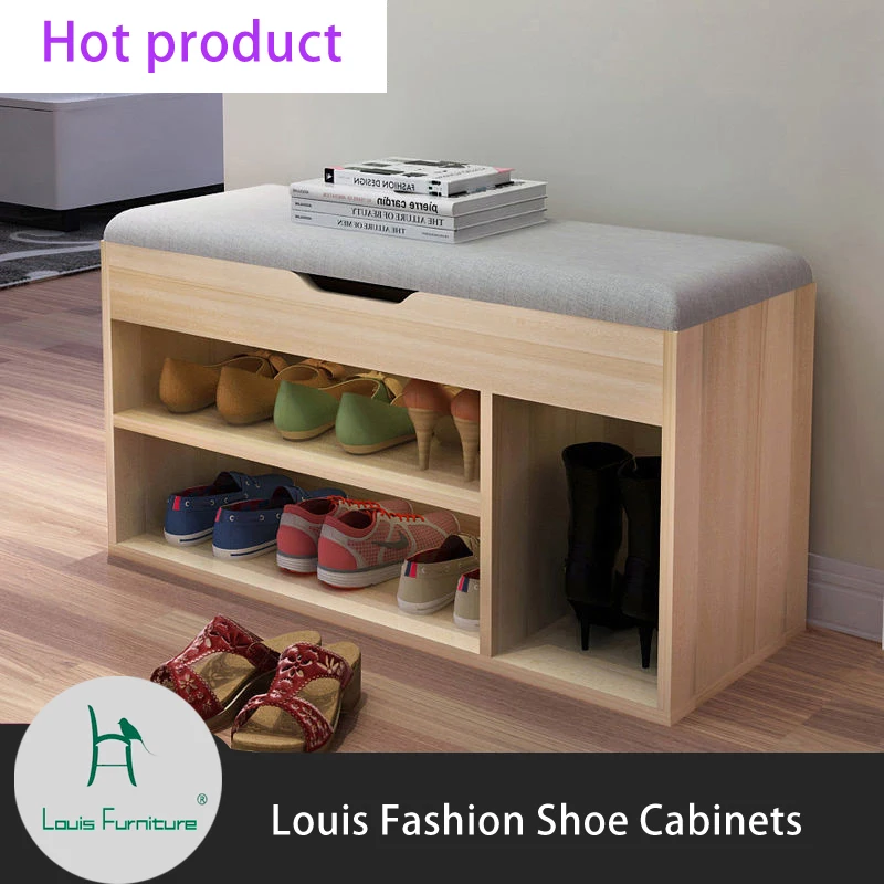 

Louis Fashion Shoe Cabinets Simple household economic door storage multifunctional simple bench dust