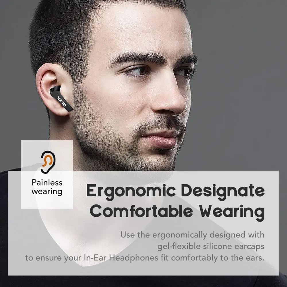 BLZK наушники вкладыши TWS Bluetooth 5 0 зарядным устройством Беспроводной 9D стерео