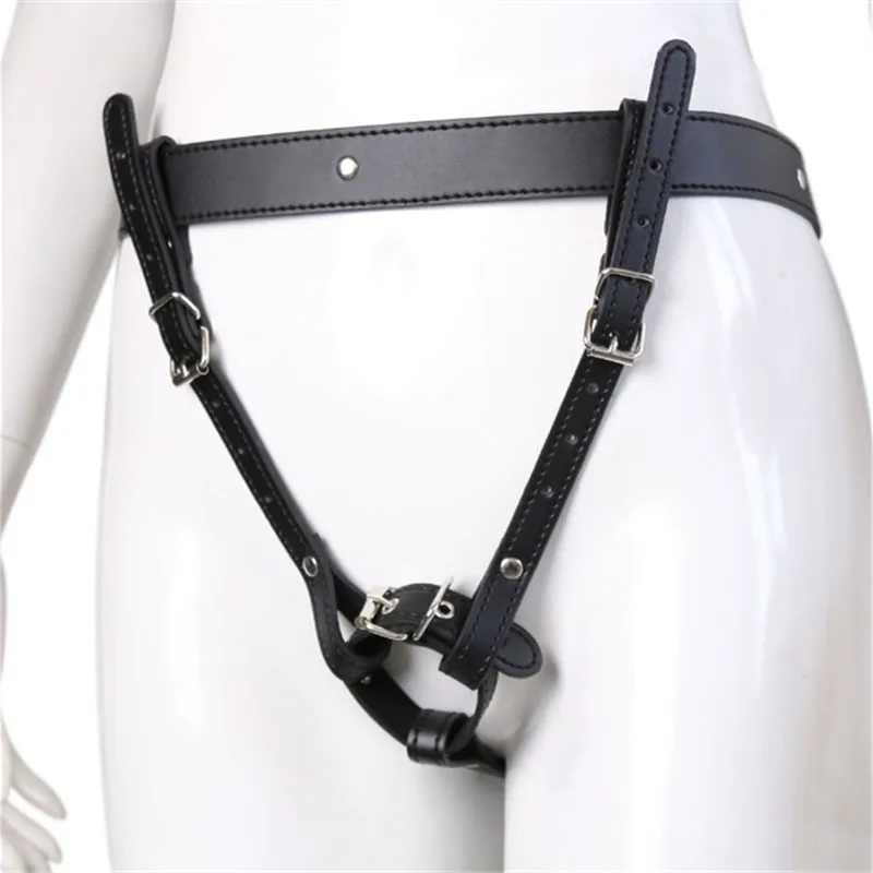 Мужское нижнее белье эротические кожаные ажурные трусы фетиш Сисси для пениса