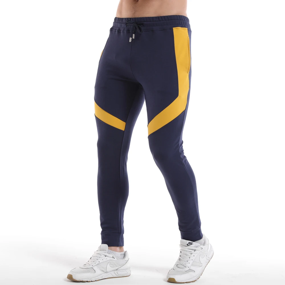 Мужские спортивные штаны для бега из кусков футбола тренировок эластичные