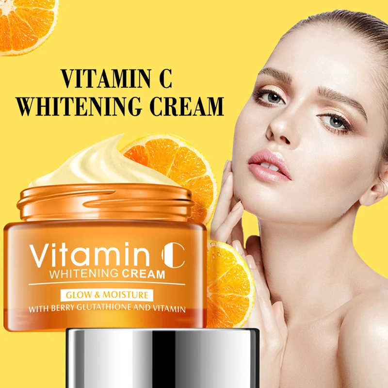 

Vitamin C Cream Long-lasting Moisturizing Diminishing Fine Lines Brightening Anti-aging Anti-wrinkle Whitening Face Care TSLM1