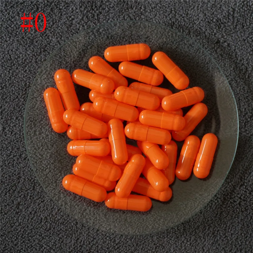 

0# 2000pcs 0 Size Cosmetic High Quality Hard Gelatin Empty Capsules, Hollow Gelatin Capsules ,Joined or Separated Capsules