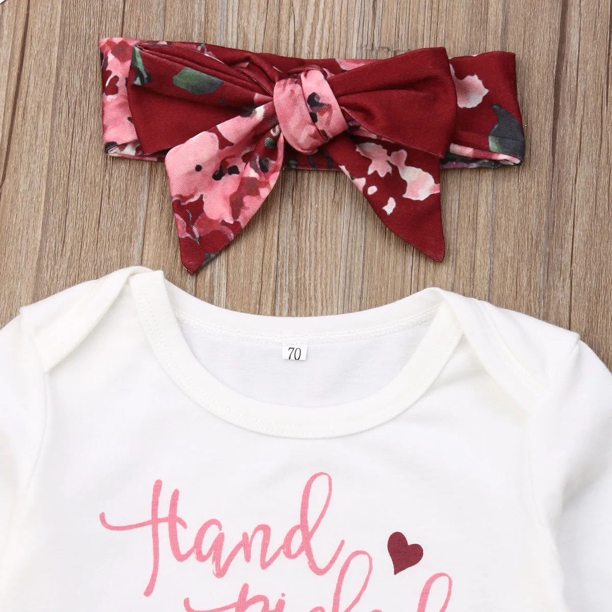 2019 Baby Spring Autumn Clothing Newborn Infant Girl Floral Outfits Clothes Long Sleeve Romper+Pants+Headband+Hat 4Pcs Set | Мать и