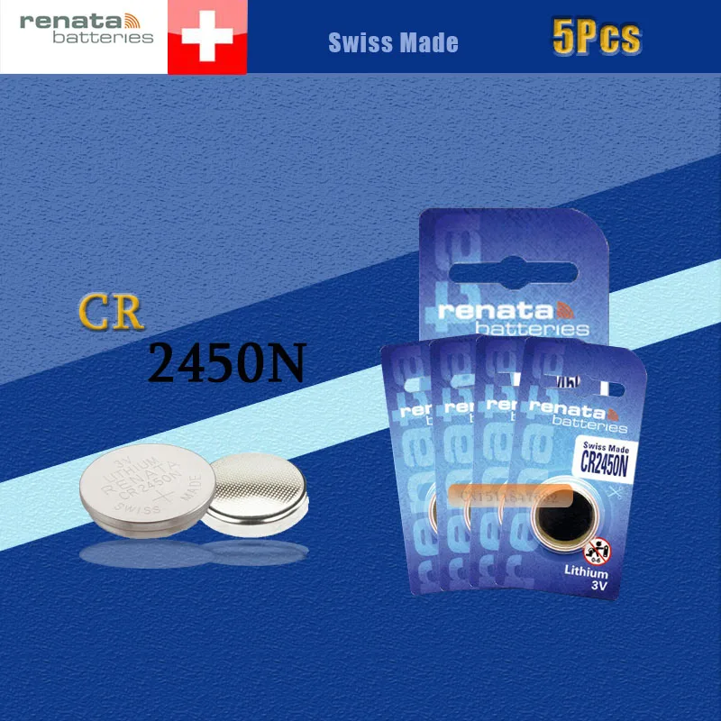 Литиевая батарея renata CR2450 5 шт. 3 в % 100 оригинальный бренд аккумулятор 2450 |