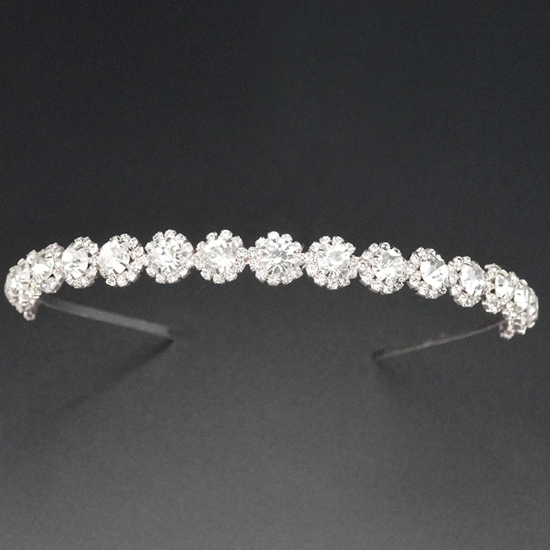 Модная новинка Корейский свадебный головной убор Стразы Корона головная повязка