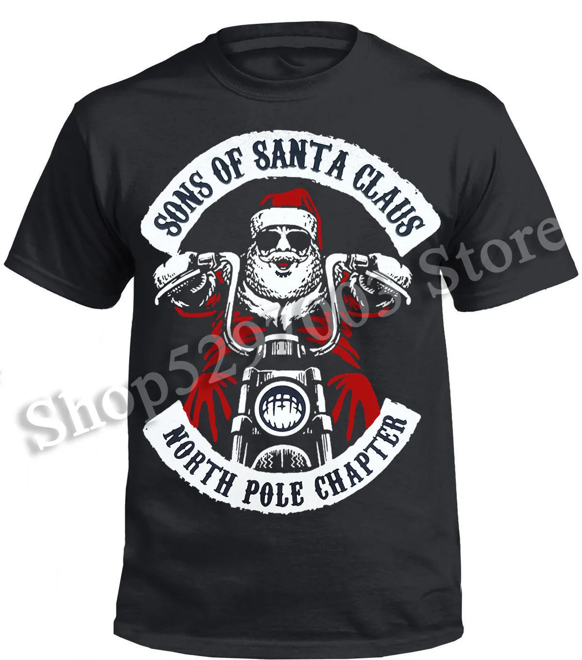 Мужская футболка с надписью Sons Of Santa новая забавная |