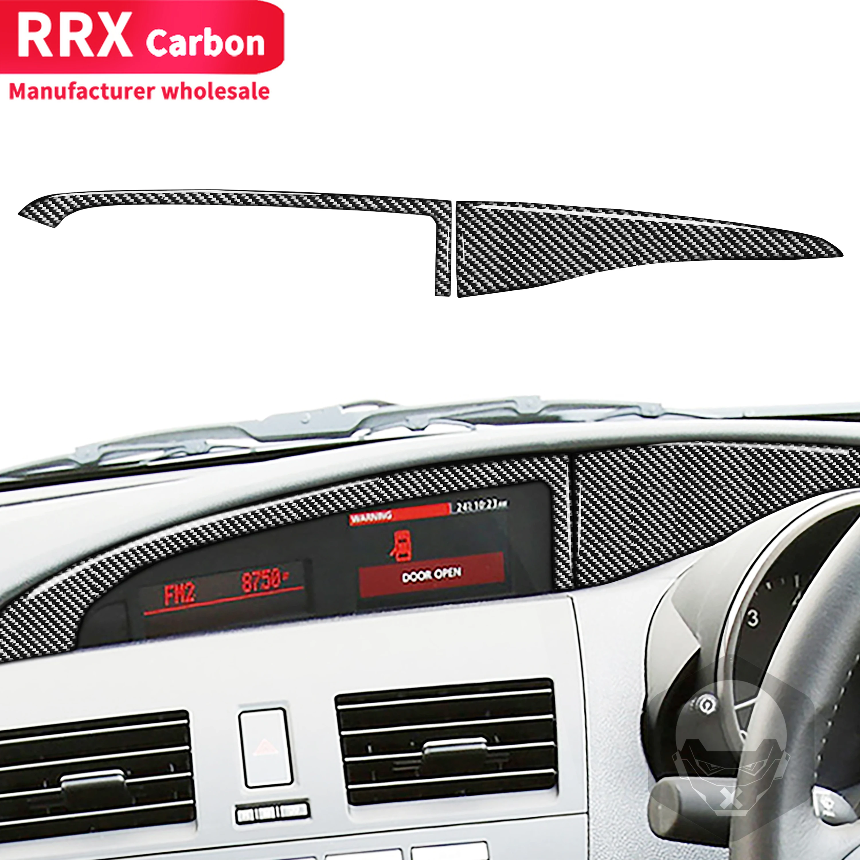 

For Mazda 3 Axela 2010 2011 2012 2013 Carbon Fiber Dashboard Center Display Screen Panel Cover Sticker Decal Car Accessories