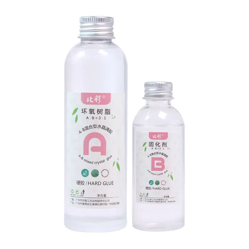 

1 Set Clear Resin Epoxy High Adhesive 3:1 AB Crystal Glue Resin Jewelry Making