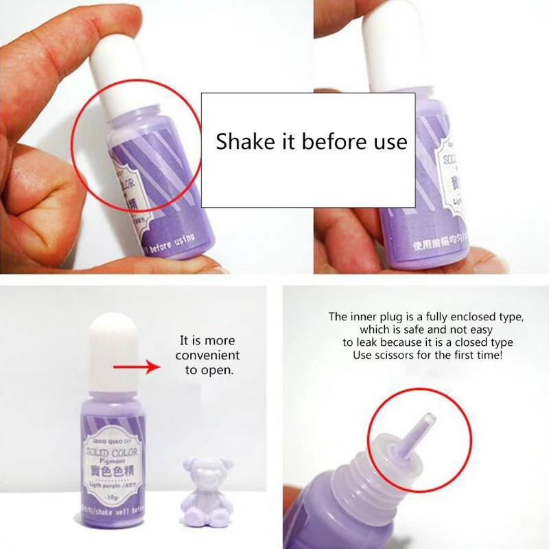 

24 Colors Crystal Epoxy Pigment UV Resin Dye DIY Jewelry Art Crafts Colorant Set