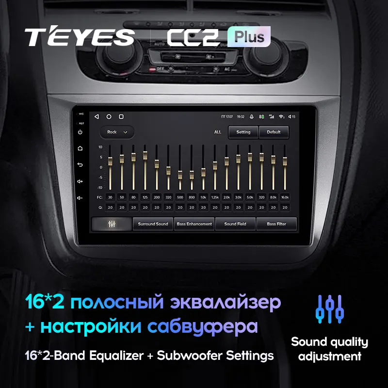 &quotTEYES CC2L и CC2 Plus Штатная магнитола For Сеат Альтеа 5P Толедо Seat Altea Toledo III 3 2004 - 2015 LHD RHD