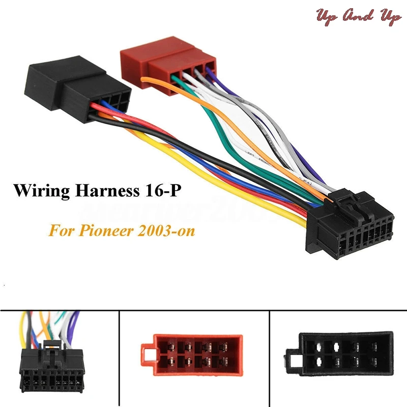 

16 Pin Harness Connector for Pioneer 2003-on Car Stereo Radio Player ISO Wiring