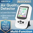 Монитор качества воздуха, измеритель температуры и влажности, датчик, тестер HCHO TVOC PM 2,5 и PM10, детектор качества воздуха в помещении