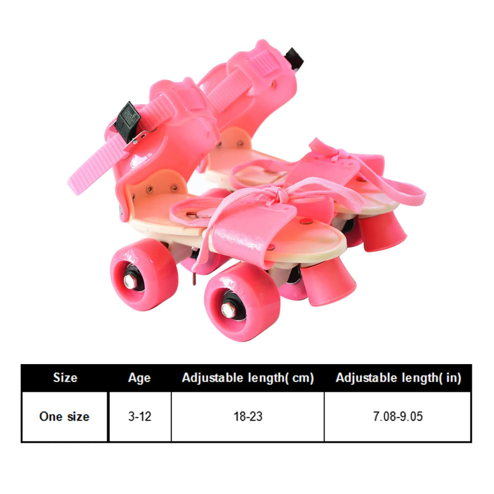 

Adjustable Size Children Roller Skates Double Row 4 Wheels Skating Shoes Sliding Slalom Inline Skates Kids Gifts Roller Sneakers