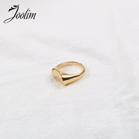 joolim high end pvd symple solid irregular rings for women stainless steel jewelry wholesale