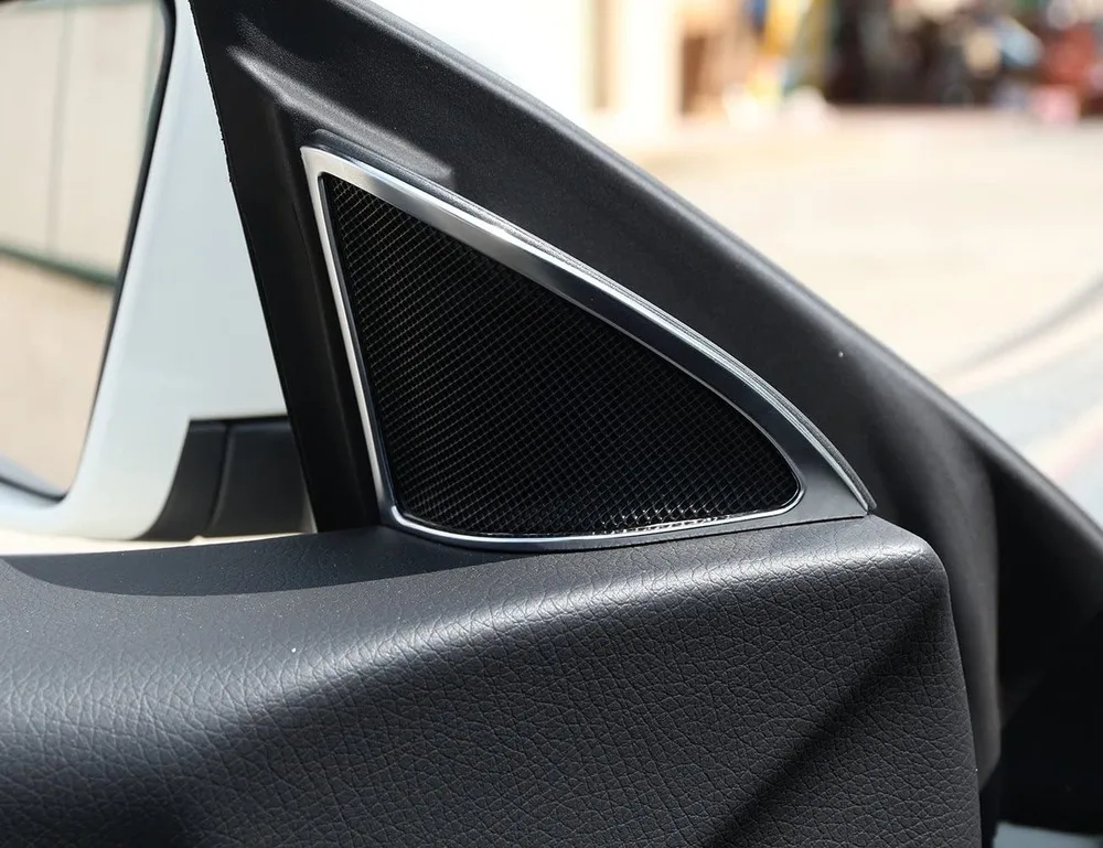 Хромированная Крышка корпуса колонки Audi из АБС-пластика обшивка 2 шт. для Mercedes Benz