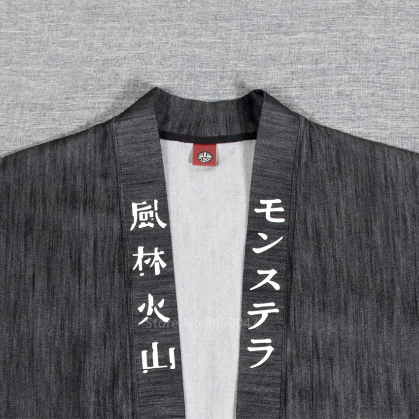 Кимоно мужской костюм самурая Ukiyo e винтажный кардиган в японском стиле пальто