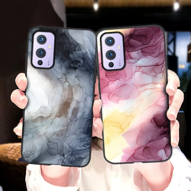 luxury marble case for oneplus 9 pro 8t case oneplus 9r 8 pro nord n100 n10 5g phone case one plus 7 7t 6t 6 soft silicone cover free global shipping