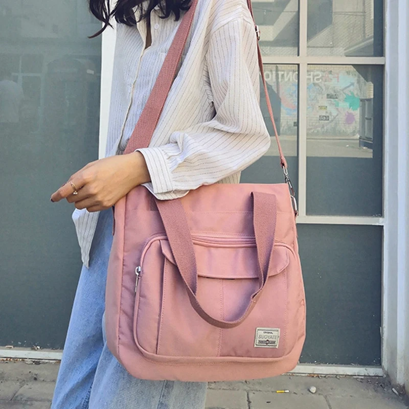 

2x Waterproof Women's Bags, Shoulder Bags, Handbags, Ladies Casual Women's Large-Capacity Handbags Black & Khaki