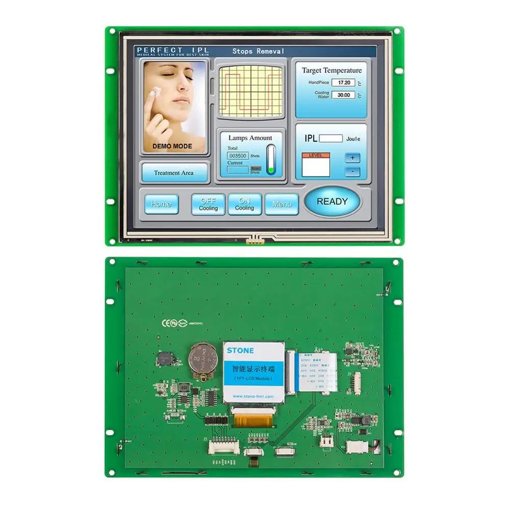 STONE 8.0  inch HMI TFT  LCD Display Module with Program + Touch Screen + Serial Interface for Smart Home
