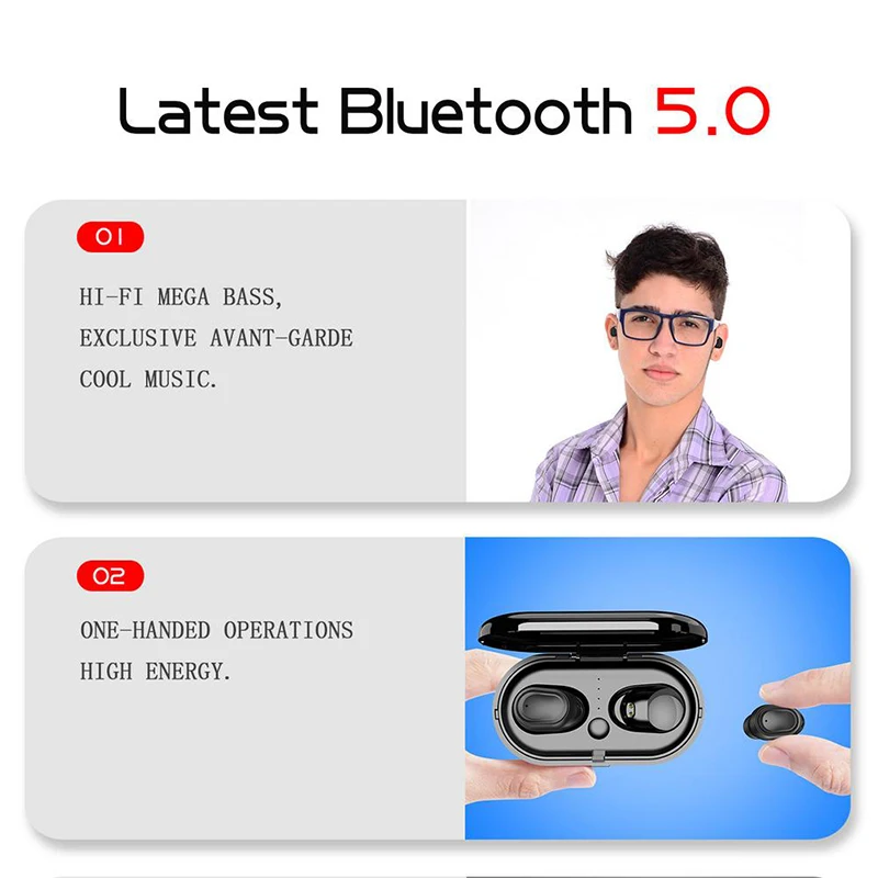 VAORLO AIR2 Bluetooth наушники TWS True Беспроводные спортивные 3D Стерео шумоподавление