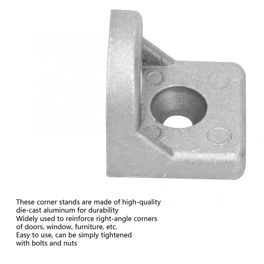 10 шт. алюминиевый прямоугольный кронштейн L форма Угловой шарнир крепеж 3030 для