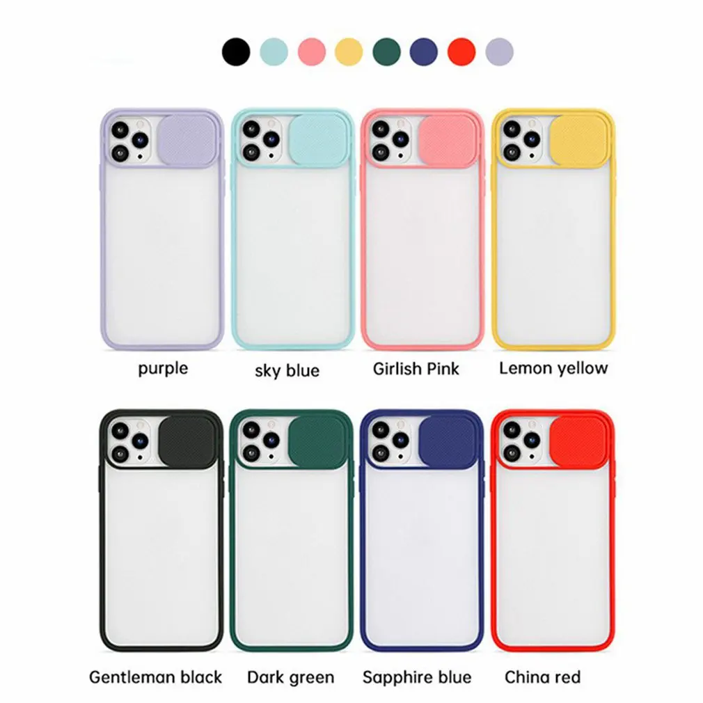 

For iPhone Case Slide Camera Lens Protection Phone Case for Iphone 11 Pro Max Soft Case Cell Phone Cover Casing