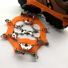 Снежные сапоги из нержавеющей стали, 19 шипов, Нескользящие, для ходьбы, рыбалки, пешего туризма, скалолазания