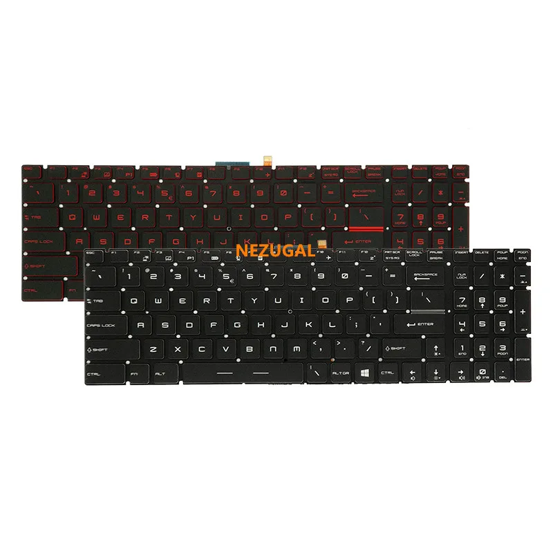 Новая английская Хрустальная цветная клавиатура с RGB подсветкой для MSI GT62 GT72 GE62 GE72