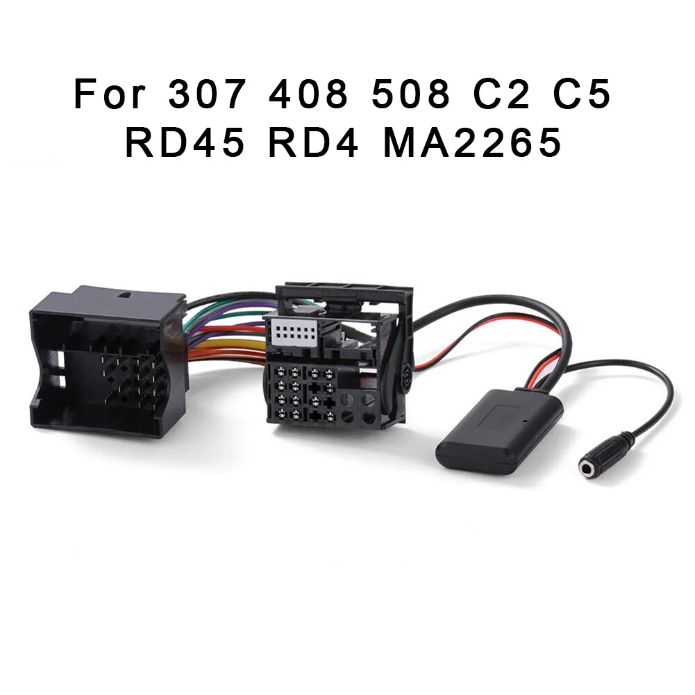 Автомобильный AUX аудио адаптер кабель Bluetooth + микрофон для P-eugeot 307 308 407 RD4 радио CD с