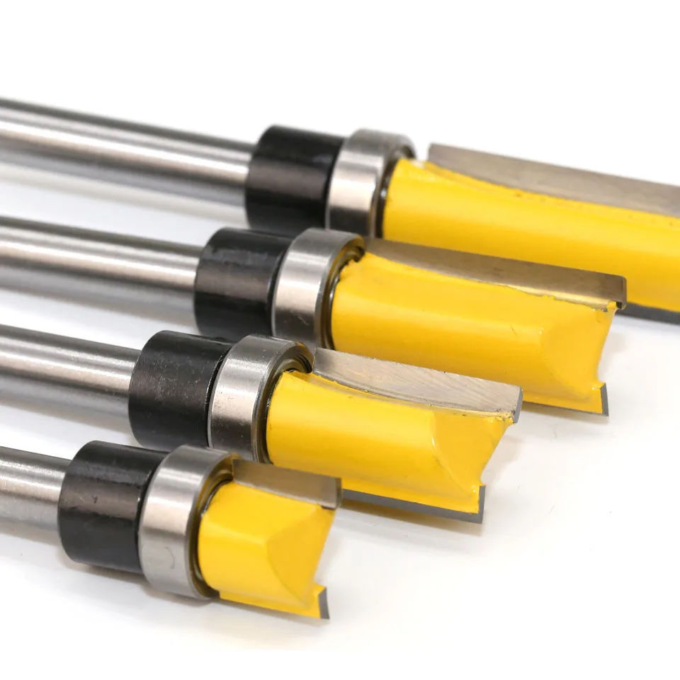 1/4 Shank Straight Edge Trimming Router Bit Cleaning Flush Trim Tenon Endmill Milling Cutter For Woodworking Tools | Инструменты