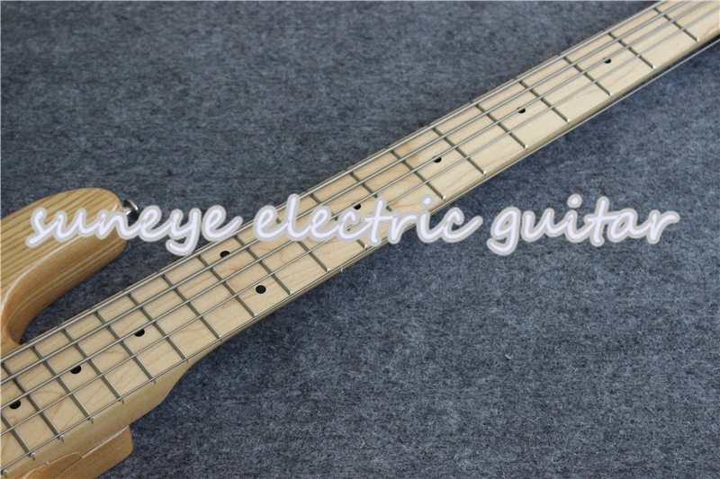 Новое поступление натуральная древесина электрическая бас гитара 5 струн музыка