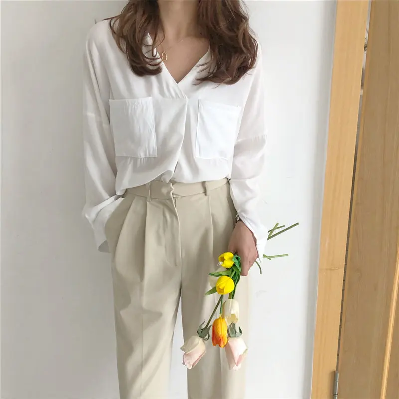 Элегантный однотонный тонкий свежий лето 2019 солнцезащитные модные топы HziriP