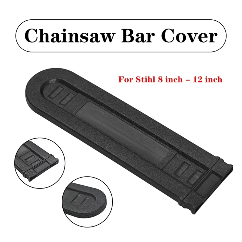 

Chainsaw Bar Cover Scabbard Guard Universal Guide Plate For 8 inch - 12 inch Black Chainsaw
