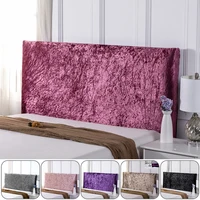 all inclusive super soft velvet head cover headboard cover solid color bed back dust protector cover slip covers head board