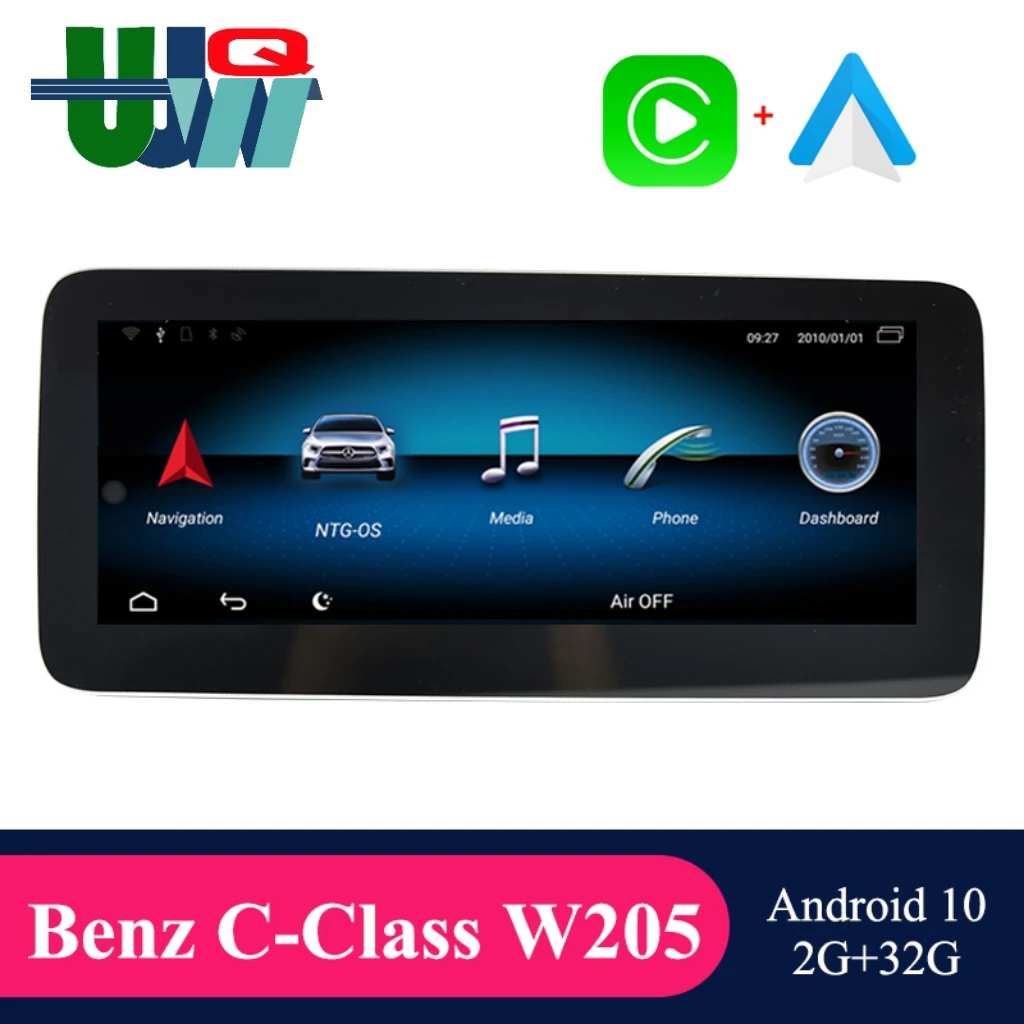 

Автомобильный мультимедийный плеер UJQW Android 10,0 для Mercedes Benz C-Class W205/GLC-Class X253/V-Class W446 2015-2018 NTG 5,0 GPS BT DVD