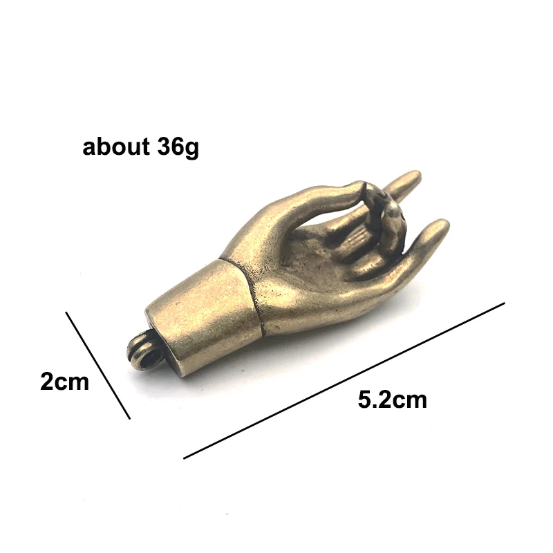 Винтажные подвески из чистой меди с благословением для ожерелья брелоки латуни