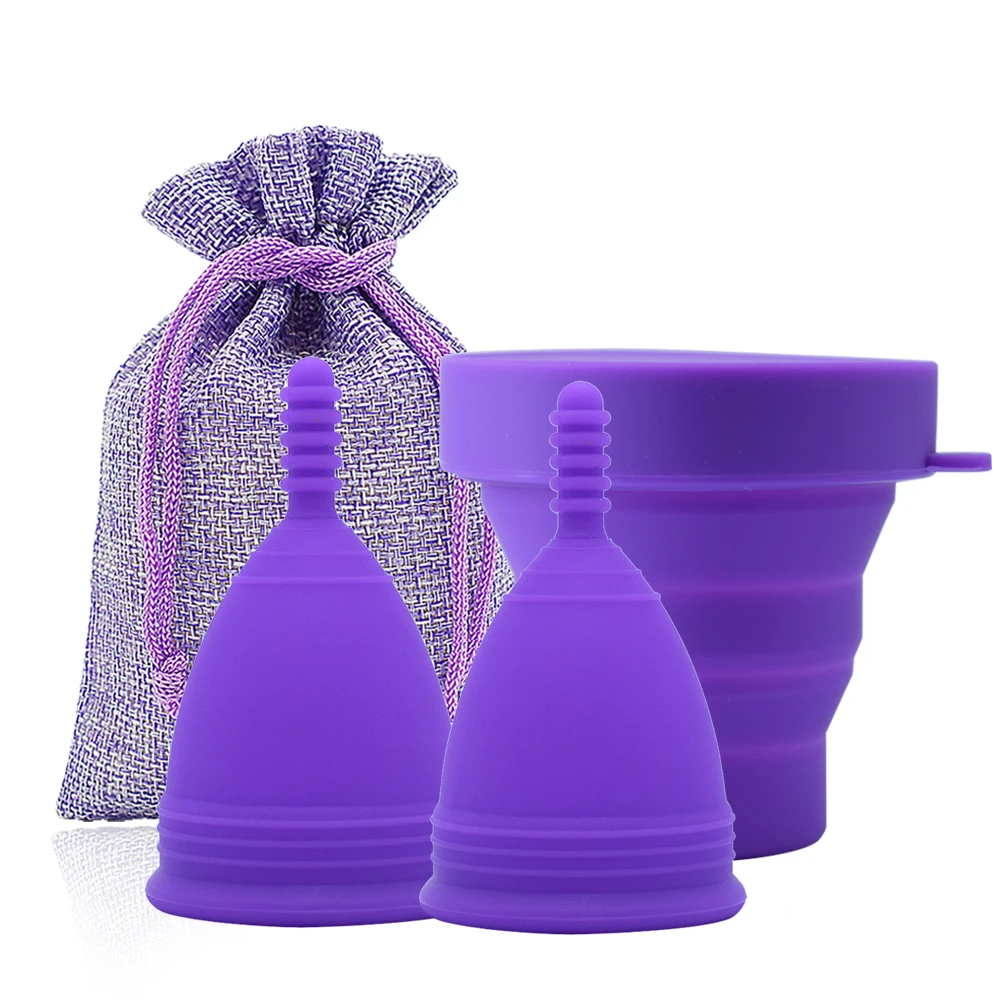 

Reusable Women Cup Medical Silicone Menstrual Cup Sterilizer Feminine Hygiene Menstrual Period Foldable Cup Dropshipping