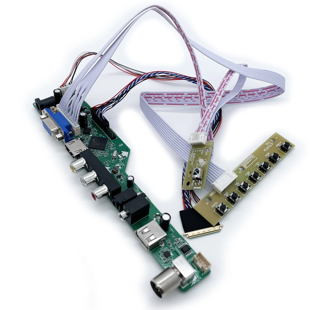 Универсальная плата драйвера контроллера ЖК-телевизора V53 VGA USB материнская для