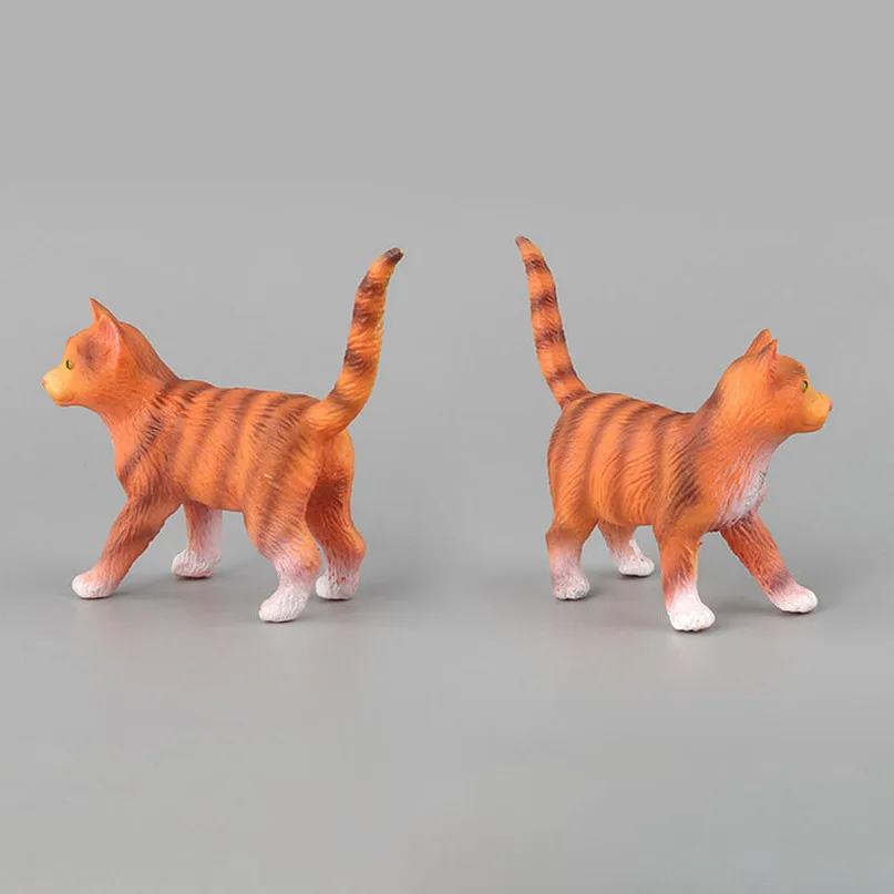 Имитация животных игрушечные кошки для детей различные стили модель Кота из ПВХ