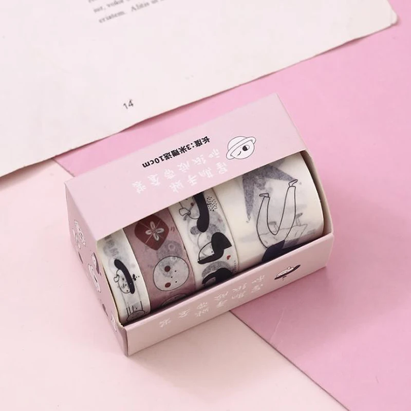 4 шт./упак. Kawaii танцор девушки неделю план васи клейкая лента DIY Скрапбукинг наклейка этикетка маскировки ленты школьные канцелярские принадлежности
